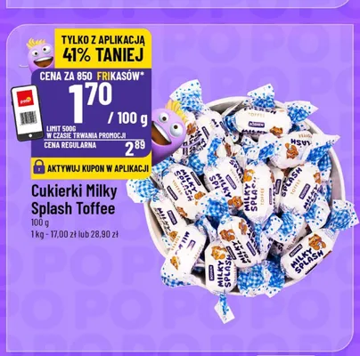 Cukierki Milky Splash Toffee promocja w POLOmarket