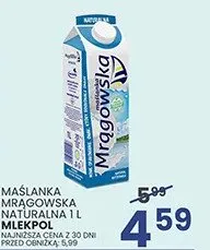 Maślanka mrągowska naturalna promocja w Wafelek