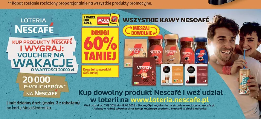 Kawa NESCAFÉ promocja w Biedronka