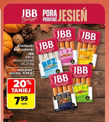 Kiełbaski bez osłonki JBB 330 g promocja w Carrefour Market