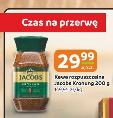 Kawa rozpuszczalna Jacobs Kronung promocja w Społem Częstochowa