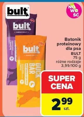 Batonik proteinowy dla psa różne rodzaje promocja w Carrefour Market