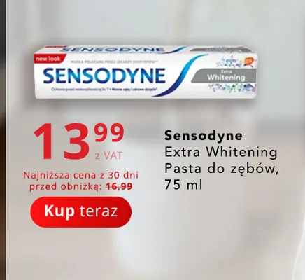 Pasta do zębów Sensodyne Extra Whitening promocja w Poczta Polska
