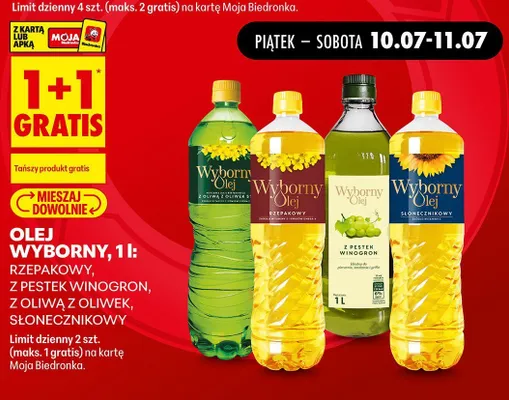 Olej rzepakowy Wyborny promocja w Biedronka