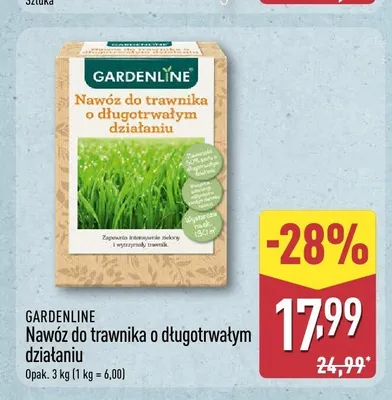 Nawóz do trawnika o długotrwałym działaniu Gardenline promocja w Aldi