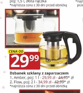 Dzbanek szklany z zaparzaczem Flow promocja w Prymus AGD