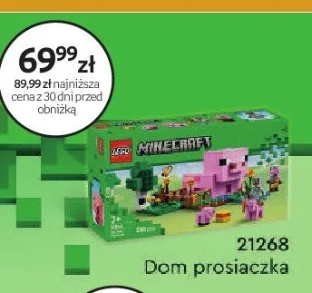 Klocki LEGO Minecraft 21268 Dom prosiaczka promocja w Empik