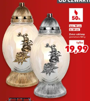 Znicz szklany s-274 promocja w Kaufland