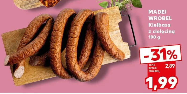 Kiełbasa z cielęciną promocja w Kaufland