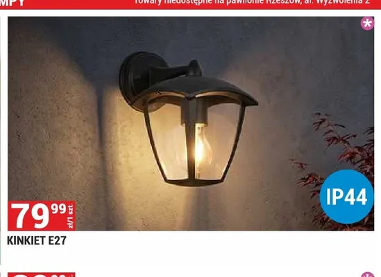 Kinkiet E27 promocja w Merkury Market