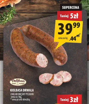 Kiełbasa Drwala Pelikan promocja w Arhelan