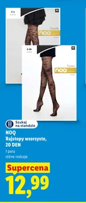 Rajstopy wzorzyste 20 DEN NOQ promocja w Lidl