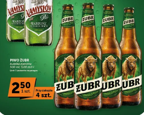 Piwo Żubr promocja w Groszek