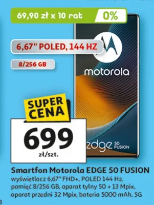 Smartfon Motorola EDGE 50 FUSION promocja w Auchan