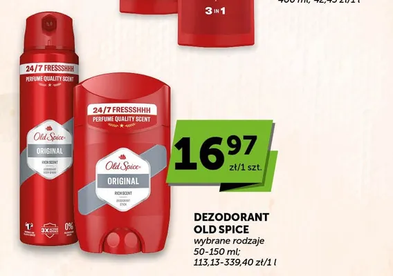 Dezodorant w sprayu Old Spice Original promocja w Euro Sklep