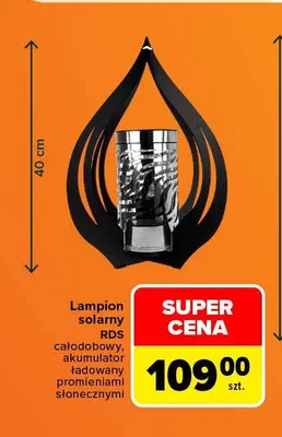 Lampion solarny Rds promocja w Carrefour