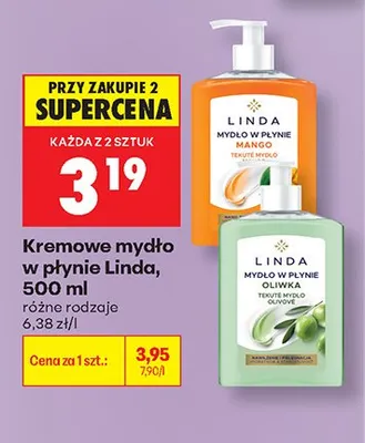 Kremowe mydło w płynie Linda promocja w Biedronka