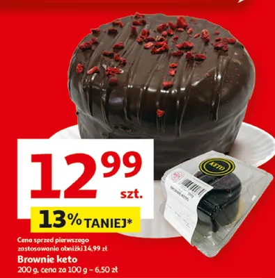 Brownie keto promocja w Auchan