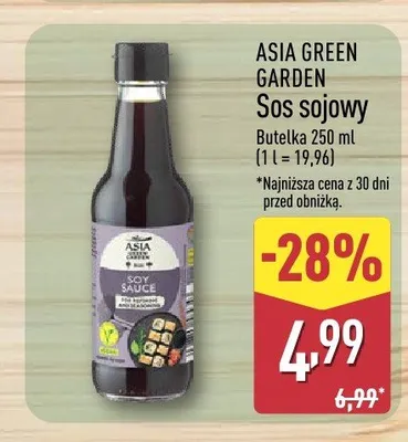 Sos sojowy ASIA GREEN GARDEN promocja w Aldi