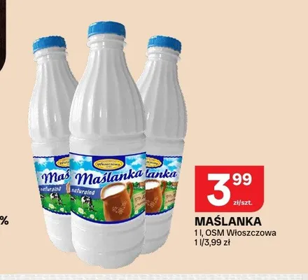 Maślanka naturalna OSM Włoszczowa promocja w Chorten