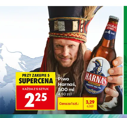 Piwo Harnaś promocja w Biedronka