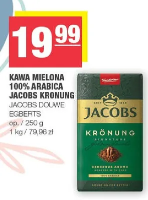 Kawa mielona 100% Arabica Jacobs Kronung promocja w SPAR