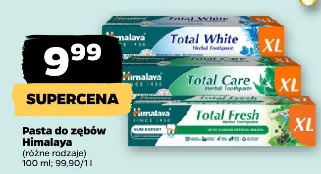 Pasta do zębów, różne rodzaje promocja w Netto