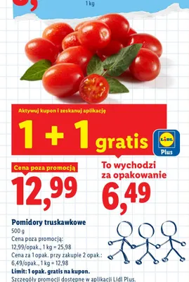 Pomidory truskawkowe promocja w Lidl