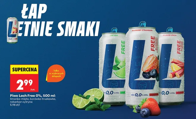 Piwo Free rabarbar-cytryna promocja w Biedronka