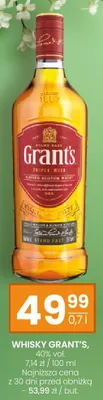 Whisky Grant's promocja w Twój Market