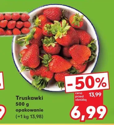 Truskawki opakowanie promocja w Kaufland