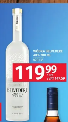 Wódka Belvedere 40% promocja w Selgros