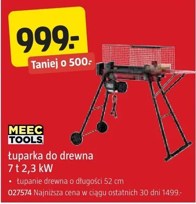 Łuparka do drewna 7 t 2,3 kW promocja w Jula