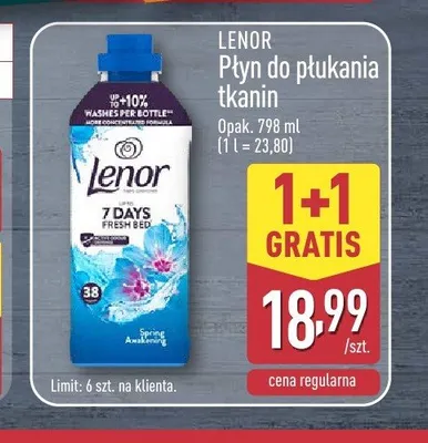 Płyń do płukania tkanin Lenor promocja w Aldi