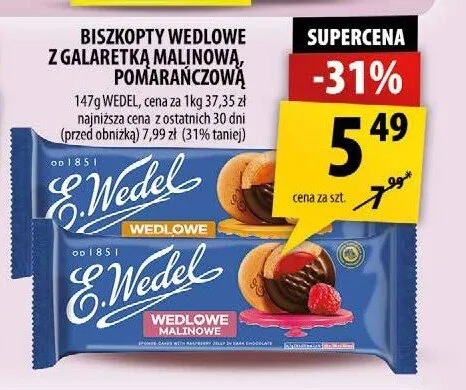 Biszkopty Wedlowe z galaretką pomarańczową promocja w Arhelan