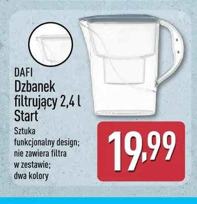 Dzbanek filtrujący Dafi 2,4 l Start promocja w Aldi