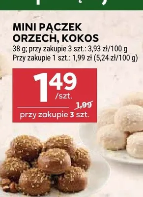 Mini pączek kokos promocja w Stokrotka