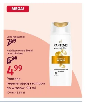 Szampon do włosów Pantene regenerujący promocja w Rossmann