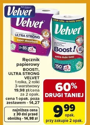 Ręcznik papierowy Boost promocja w Carrefour