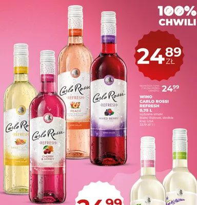 Wino Carlo Rossi Refresh Sweet Citrus promocja w Duży Ben