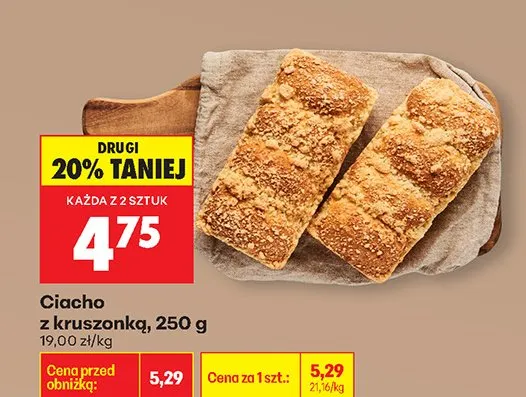 Ciasto z kruszonką promocja w Biedronka