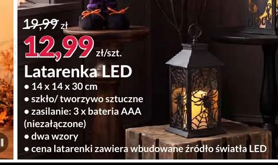 Latarenka LED promocja w Salony Agata