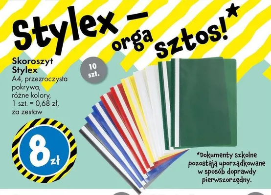 Skoroszyt Stylex A4 promocja w Tedi