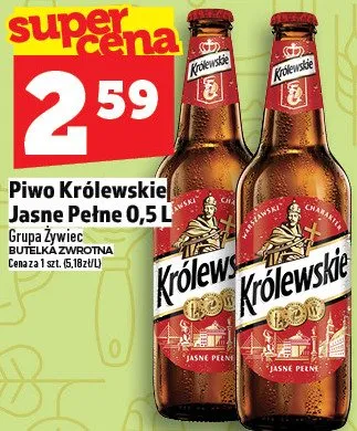 Piwo Królewskie Jasne Pełne promocja w TOPAZ