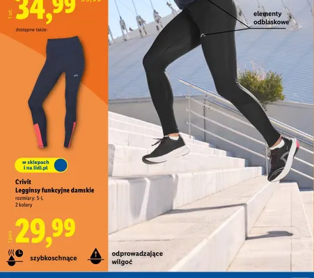 Legginsy funkcyjne damskie promocja w Lidl