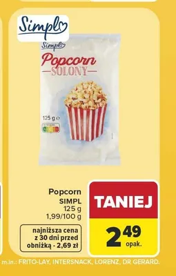 Popcorn Simpl promocja w Carrefour