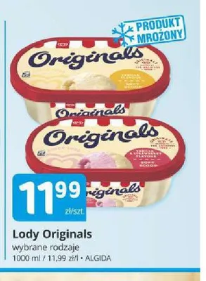 Lody Originals waniliowe promocja w Marketvita