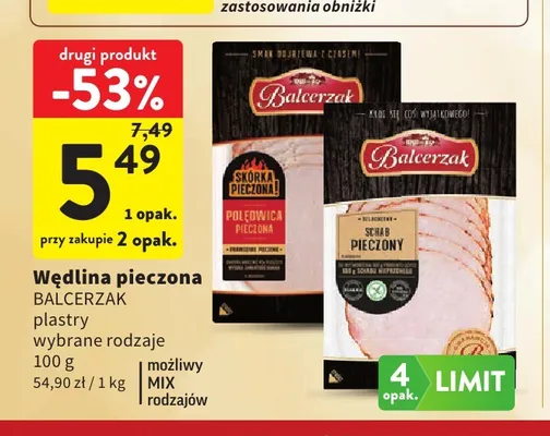 Polędwica pieczona Balcerzak promocja w Intermarche