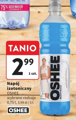 Napój izotoniczny Oshee wybrane rodzaje 0,75l promocja w Intermarche
