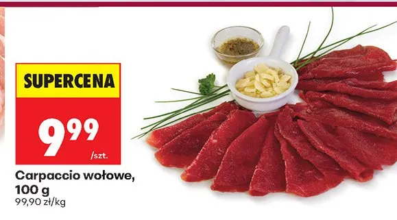 Carpaccio wołowe promocja w Biedronka